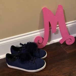 Navy Blue Puff Shoes